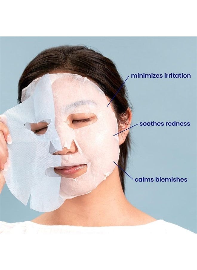 FACETORY - Oh My Heart Sheet Mask with Heartleaf Extract - Soft, Form-Fitting Face Mask, For Acne-Prone Skin - Calming, Hydrating, and Soothing (Pack of 5) - Image 1