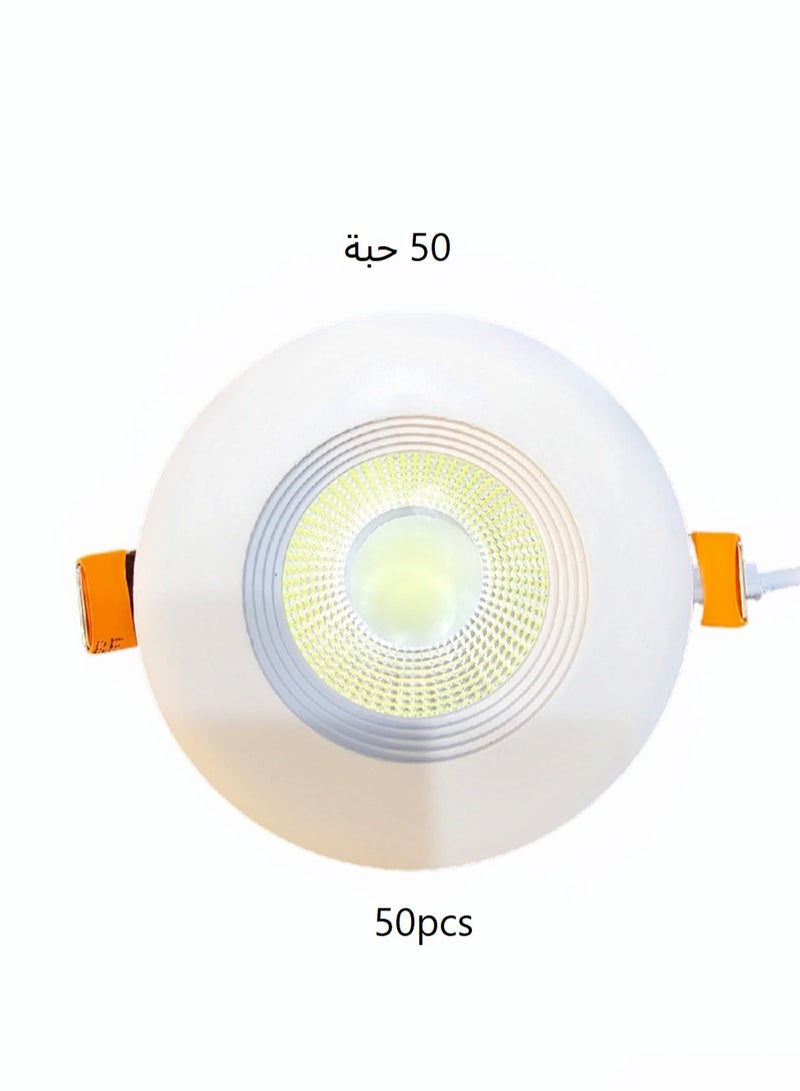 تيك لايت كشاف كوب ليد 7وات 3500K اصفر (سبوت لايت) 50 حبة - Image 1
