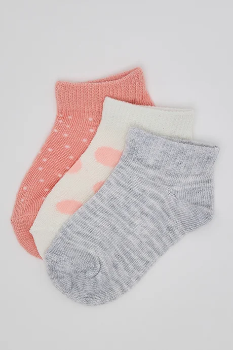 R&B 3 Pack Printed Ankle Socks