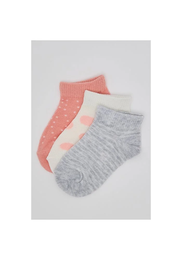 R&b 3 Pack Printed Ankle Socks