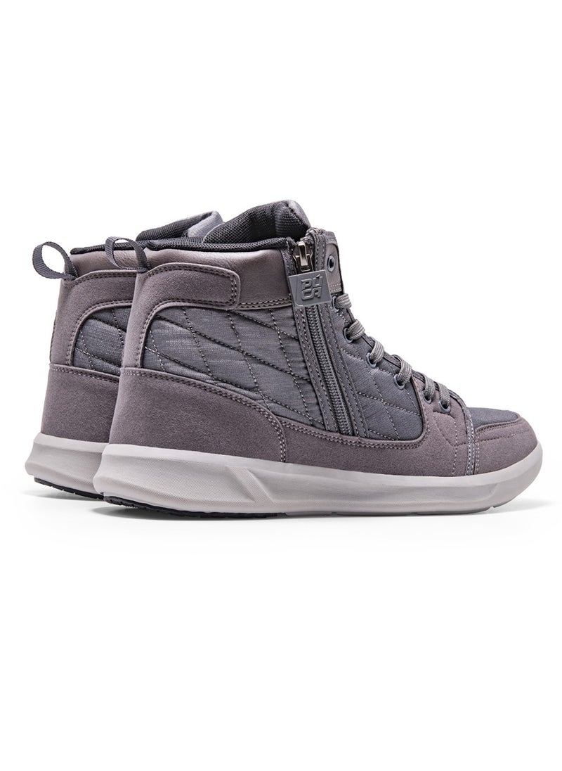 PUCA - PUCA Mens Shoes with Mesh | High Ankle Boots | Micro-Fibre Outer | Light Weight | Slip Resistant | Genesis Grey - Image 1
