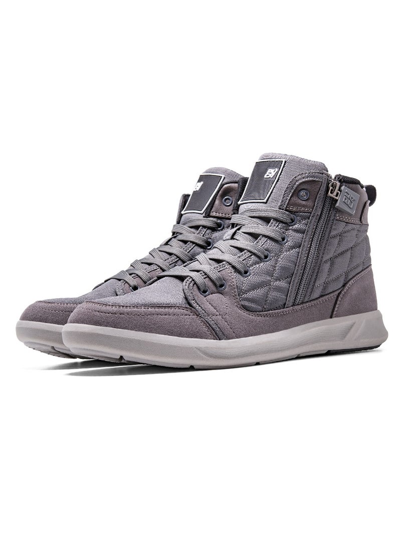 PUCA - PUCA Mens Shoes with Mesh | High Ankle Boots | Micro-Fibre Outer | Light Weight | Slip Resistant | Genesis Grey - Image 1