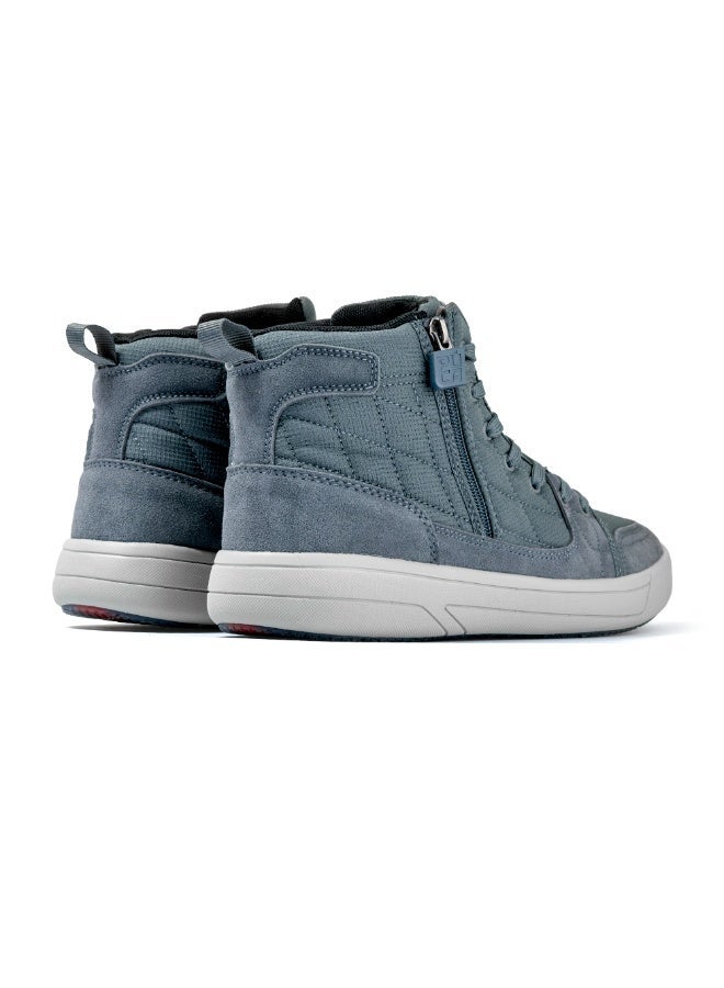 PUCA Mens Shoes with Mesh | High Ankle Boots | Micro-Fibre Outer | Light Weight | Slip Resistant | Genesis Grey - Image 3
