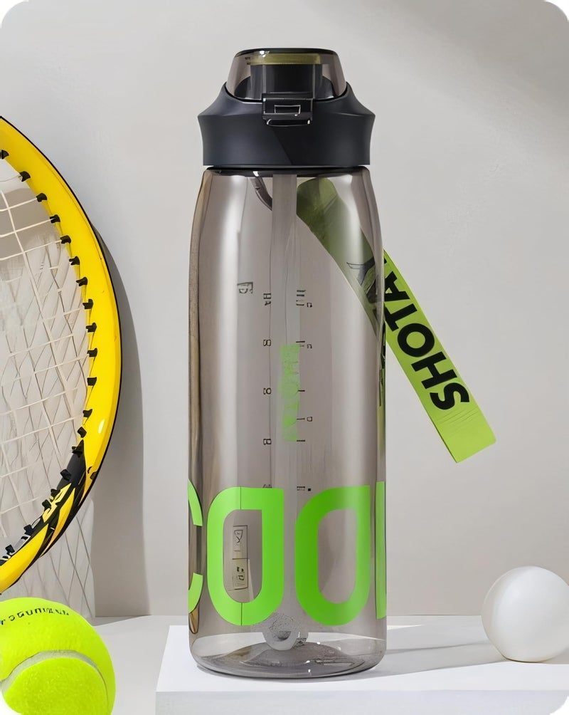 THE VENTI SHOTAY COOL Unbreakable Water Bottle with Sipper BPA Free Tritian, Leak-Proof Water Bottle Ideal for Office, Sports, School, Gym (Brown -820ML) - Image 1