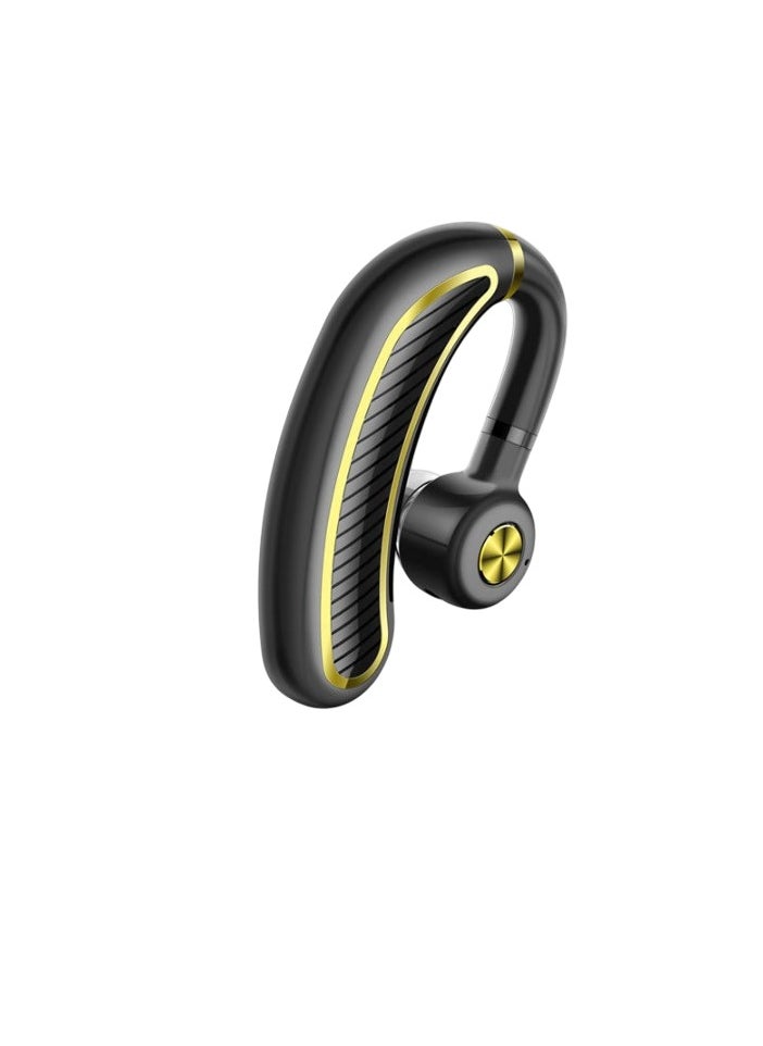 Generic - K21 Bluetooth Headset, In Ear Wireless Mono Bluetooth Headphones With Mic, Comfortable And Lightweight Single Earpiece For Workout Running Outdoors Gaming, (Black And Gold) - Image 1