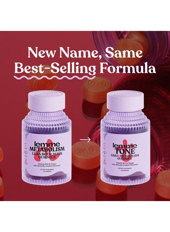 Lemme Tone, Daily Metabolism Gummies, Watermelon Apple, 60 Gummies - Image 4