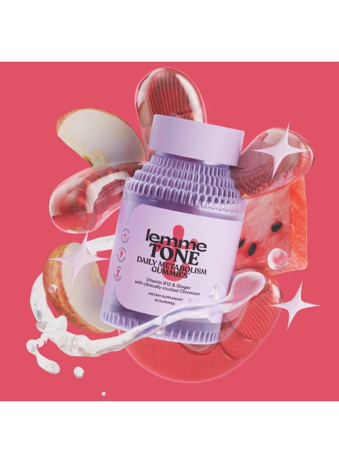 Lemme Tone, Daily Metabolism Gummies, Watermelon Apple, 60 Gummies - Image 5