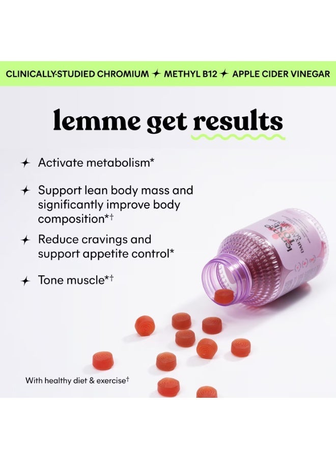 Lemme Tone, Daily Metabolism Gummies, Watermelon Apple, 60 Gummies - Image 3