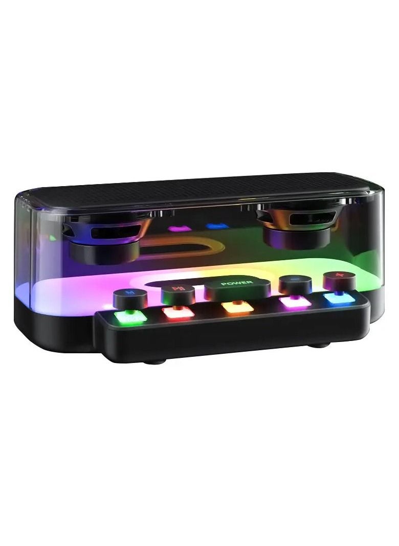 YS High Quality RGB Subwoofer Stereo Color Light PC Game Portable Speaker  - Image 2