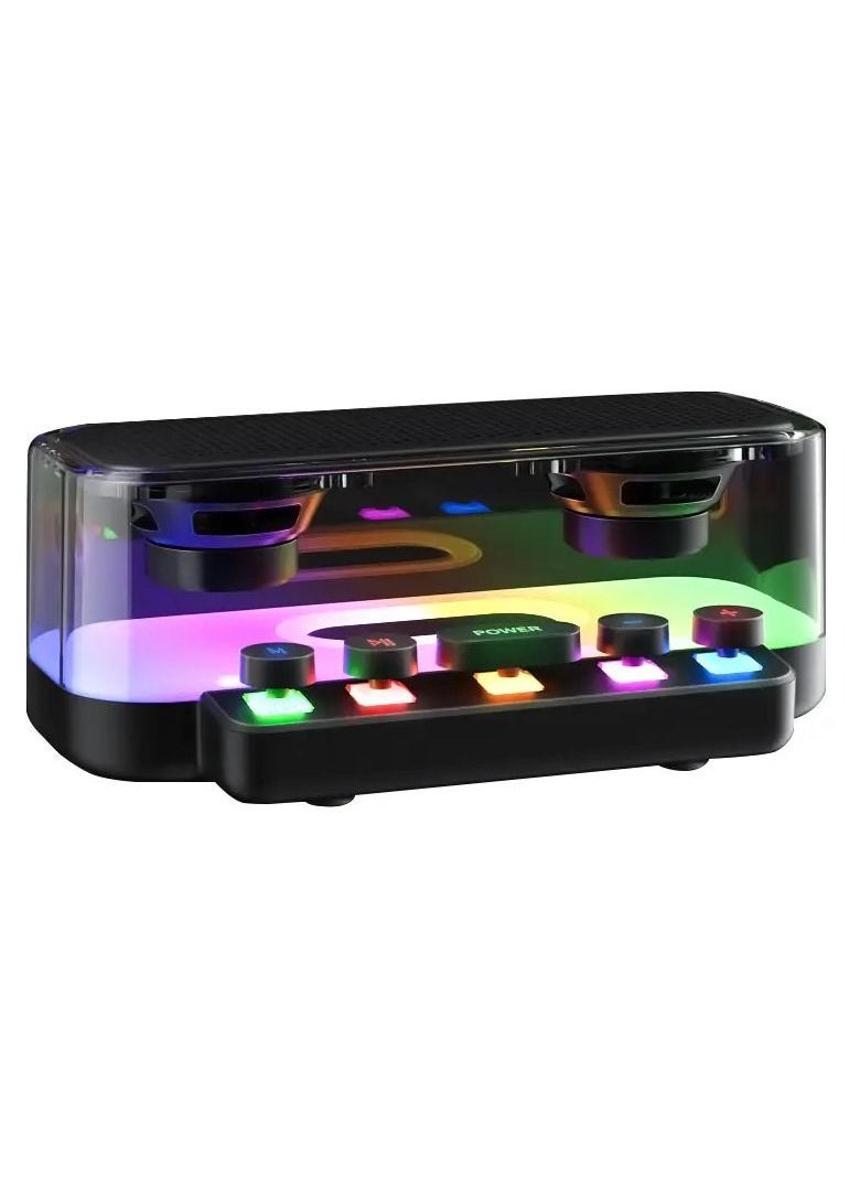 YS High Quality RGB Subwoofer Stereo Color Light PC Game Portable Speaker  - Image 1