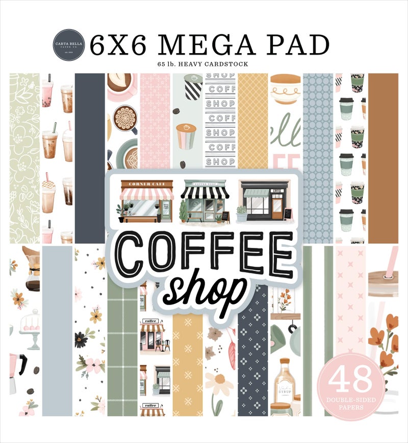 Echo Park Paper Coffee Shop Cardmakers 6X6 Mega Pad Various