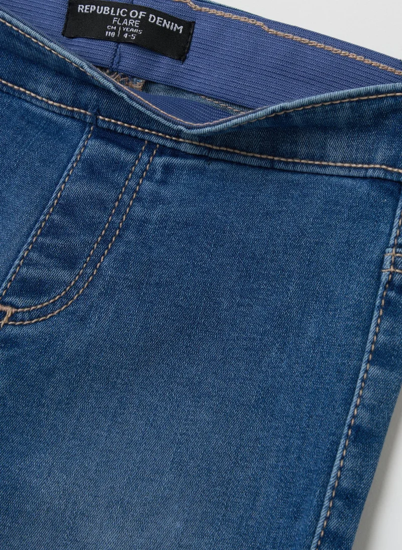 Ovs Flare-Fit Jeggings With Pockets