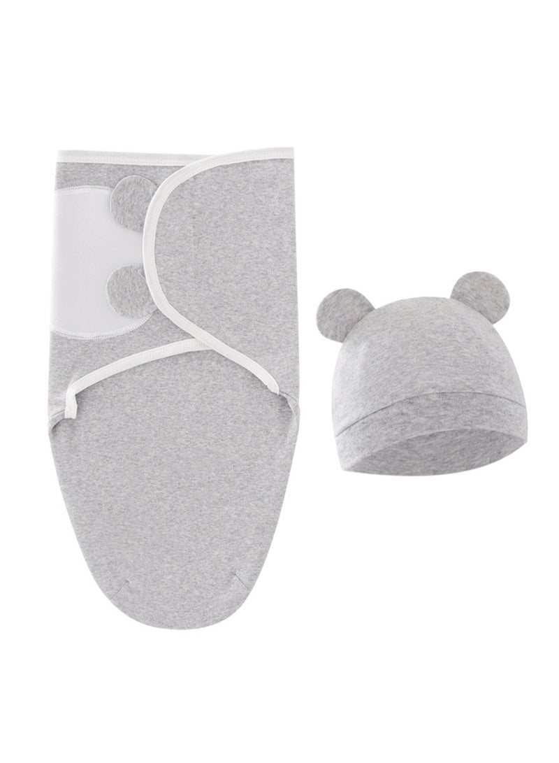 Newborn swaddle comfortable sleeping bag with hood set delivery room swaddle - Image 1