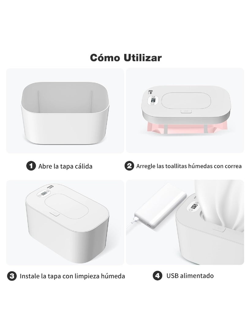 Wipes Warmer, Adjustable Wipes Warmer with Digital Display
