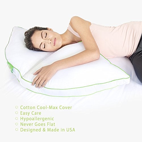Sleep Yoga 2-Pack Pillow Cover Case Side Sleeper Pillow (Gray) - Image 4