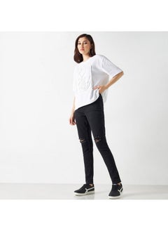 Lee Cooper Lee Cooper Super Skinny Fit Distressed Jeans  - Image 2