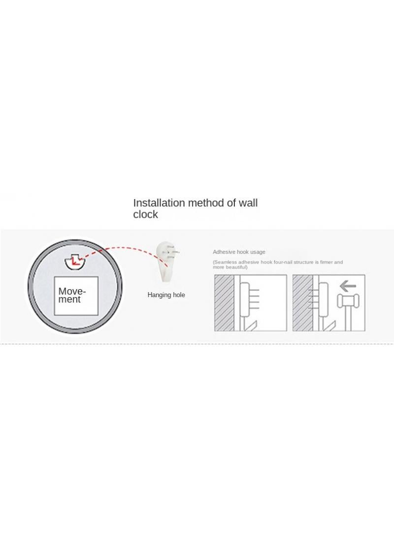 general 12 Inch Fashionable Silent Wall Clock Minimalist Clock - Image 4