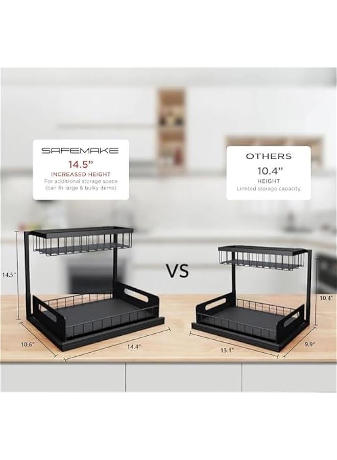 HOOKOR Under Sink Organizers and Storage, Under Sink Organizer, Kitchen Cabinet Organizer, Bathroom Cabinet Organizer, Under Kitchen Sink Organizers and Storage, Under the Sink Organizer - Image 2