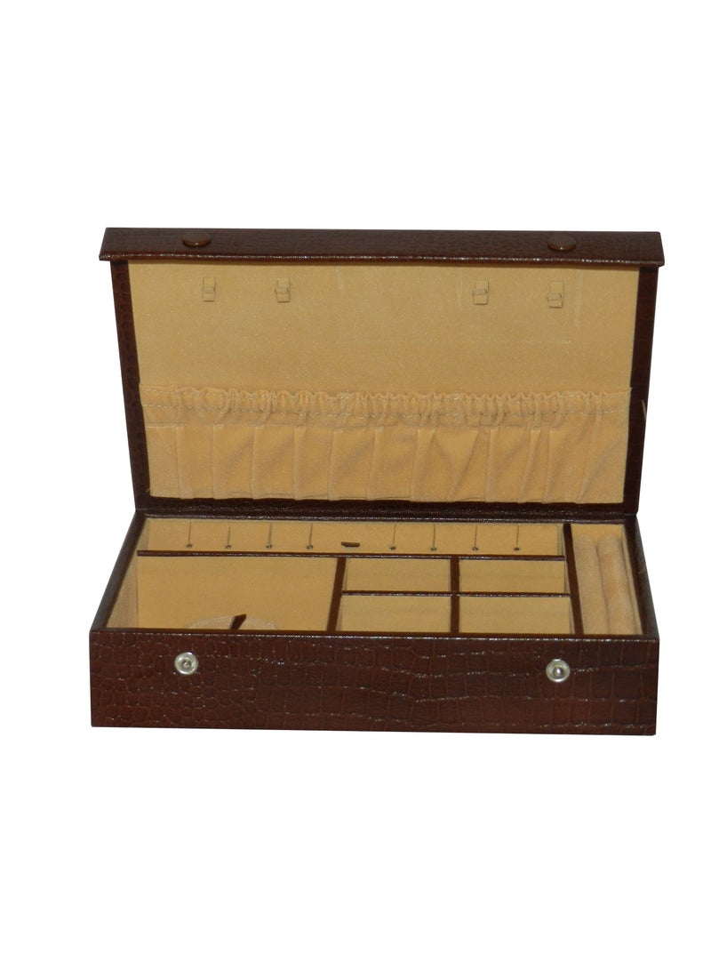 LAVERI LEATHER Laveri Jewellery Box Ring Necklace Earring Bracelet Storage Box Leather Multifunction Jewelry Organizer Box  - Image 1
