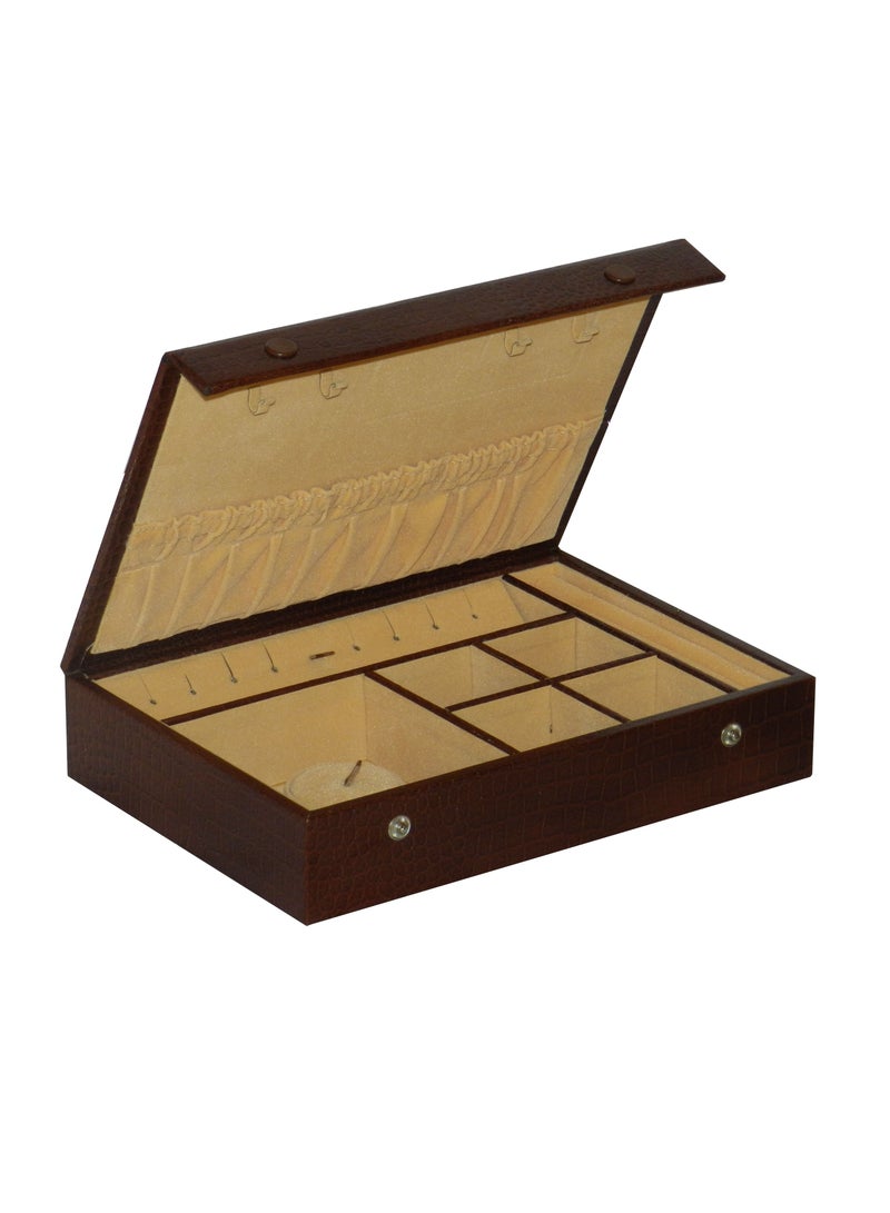 LAVERI LEATHER Laveri Jewellery Box Ring Necklace Earring Bracelet Storage Box Leather Multifunction Jewelry Organizer Box  - Image 4
