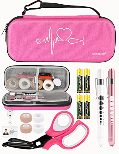 MEUUT 15 pcs Stethoscope Case Kit, Perfect Nurse Gift Include Stethoscope Case, Medical Scissors, Penlights with Batteries, Bandage Wraps, Badge Holders for Nurse Accessories for Work - Image 3