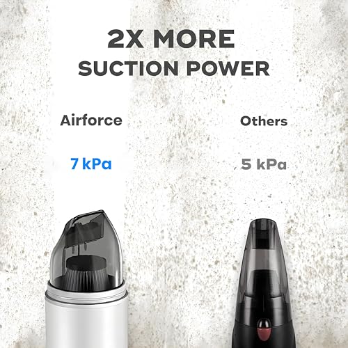 IBELL Cordless Car Vacuum Cleaner, 7KPa Suction Power, Portable Handheld Vacuum for Car & Home, HEPA Filter, Brush Head, Rechargeable (Model: Airforce) - Image 5