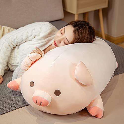 lannery Pig Stuffed Animal Hugging Pillow Soft Fat Pig Plush Toy Gifts for Kids Valentine Christmas Round Eyes 315 - Image 5