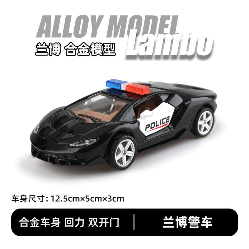 1:36 Scale Diecast Car Models for Kids Rambo Police Car [Bubble Bag]] 