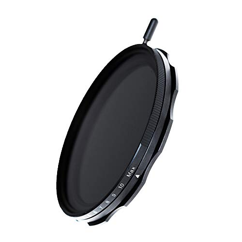 JONGSUN 77mm Variable ND Filter, S-Pro MRC 16 Layers Nano Coatings, More Than 10 Stop ND2-ND1000 Stepless Adjustment Graduated, Lens Cloth Kit,Camera Neutral Density Filter - Image 1