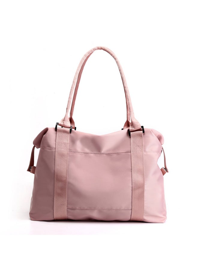 Nylon Women's Bag Travel Big Bag 2022 OxFord Cloth Middle-aged Mother Bag Canvas Shoulder Crossbody Handbag-Color:Pink 8626 Waterproof OxFord Cloth Bag  - Image 1