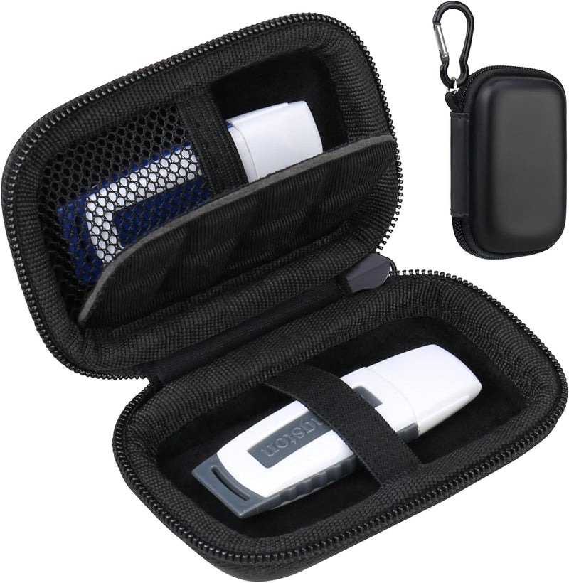 Lacdo Public demand affordable quality USB Flash Drive Case, USB Storage Case, USB Holder Storage Bag, Thumb Drive Caes for SanDisk/Samsung USB Flash Drive USB Case, Jump Drive Case, Electronic Accessories Organizer, Black Transparent body - Image 1