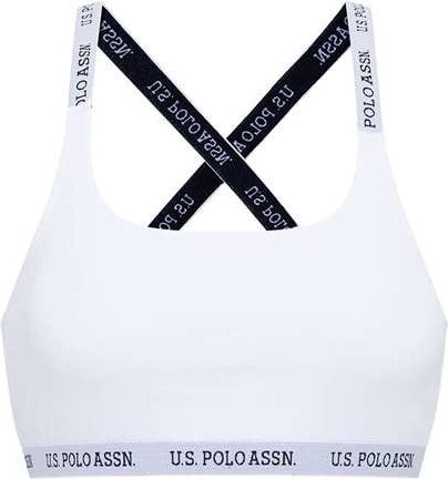 BASE. Polo Assn. Women's White Cross Strap Bustier 66117