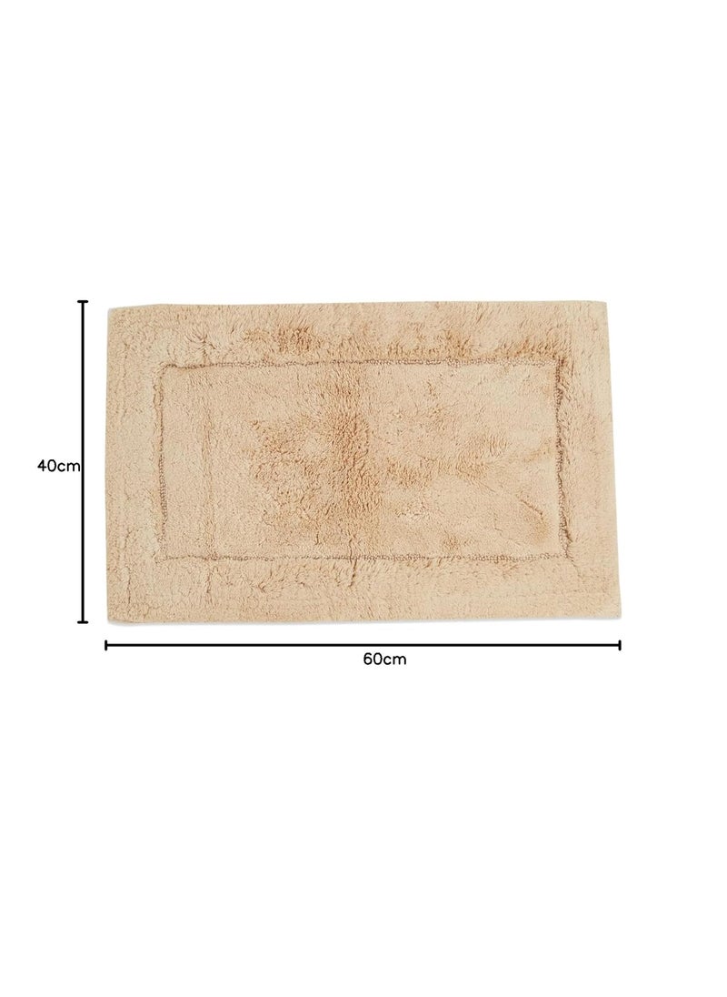 SPACES Spaces HYGRO Cotton Bath Mats Small Dries You Quicker Blooms Softer When Washed More Absorbent (Solid 40CMX60CM)-Light Yellow  - Image 2