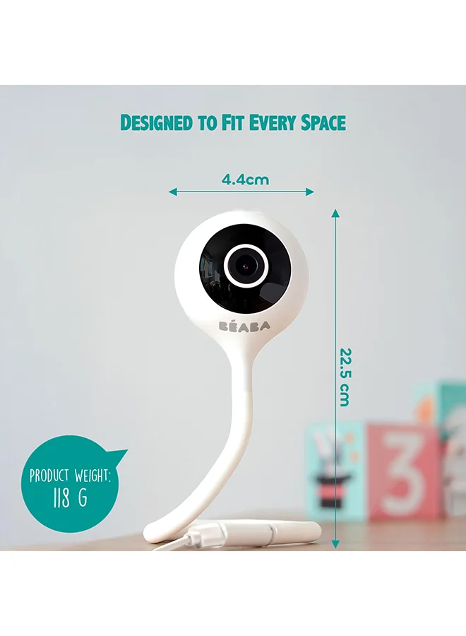 BEABA Zen Connect Smart Wi-Fi Baby Video Monitor – White