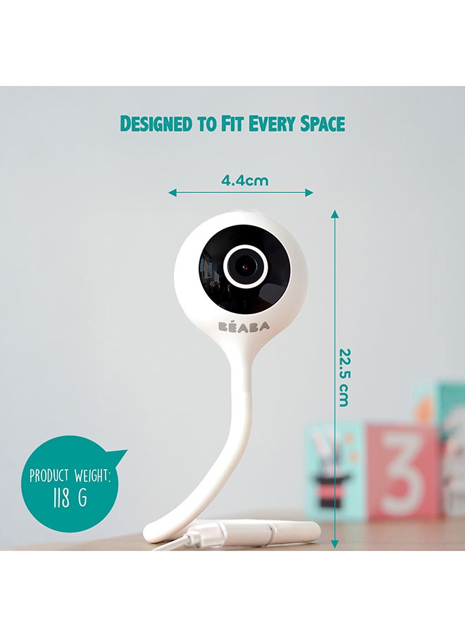 BEABA Zen Connect Smart Wi-Fi Baby Video Monitor – White  - Image 3