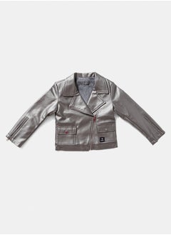OWNKIDS Kids Girls Leather Jacket 