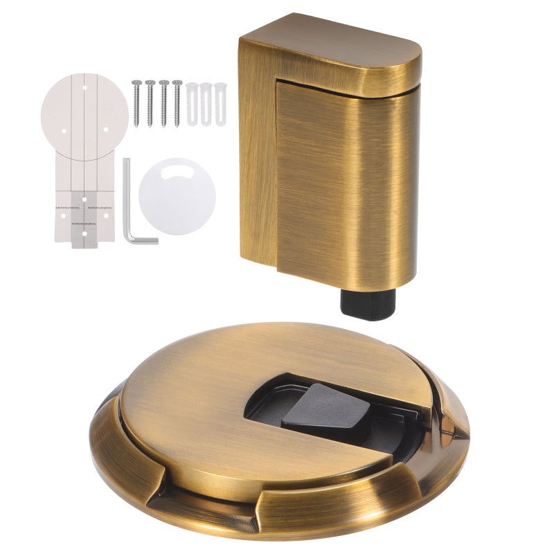 Mechanical Door Heavy Duty Windproof Exterior Door Stop No Drill Adhesive Gate Stop Wall Protector From Slamming - Image 1