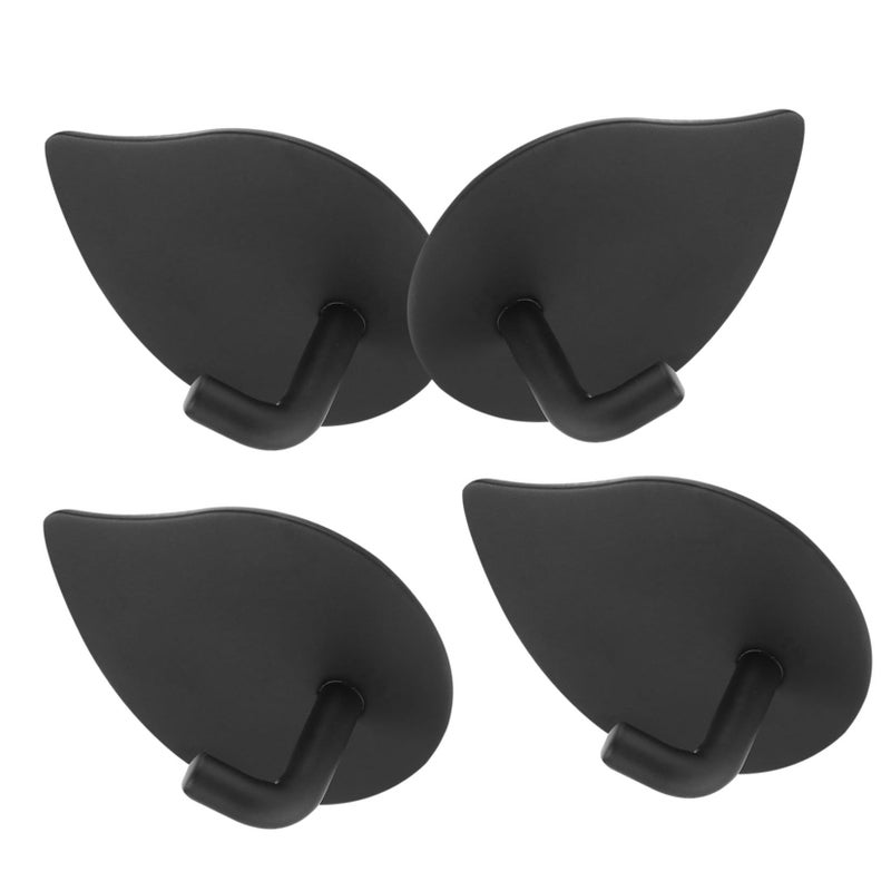 4Pcs Heavy Duty Stainless Steel Self Adhesive Hooks Wall Mounted No Drilling Required - Image 2