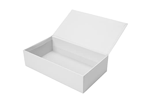 Creative Hobbies® Ready to Decorate White Paperboard Box with Hinged Lid, 8.5 x 5 x 2.25 Inches | Pack of 3 - Image 4