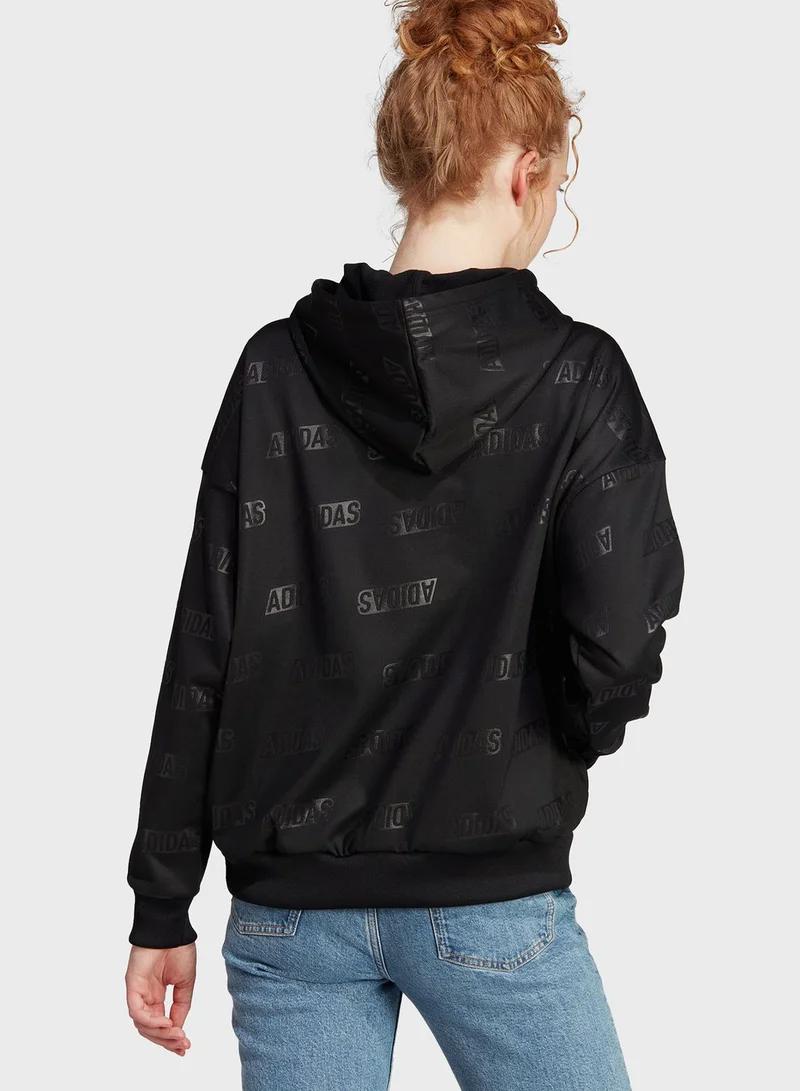 adidas هودي بلوف بربع سحاب