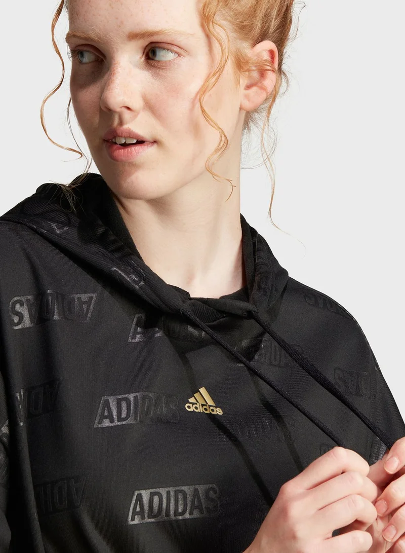 adidas هودي بلوف بربع سحاب