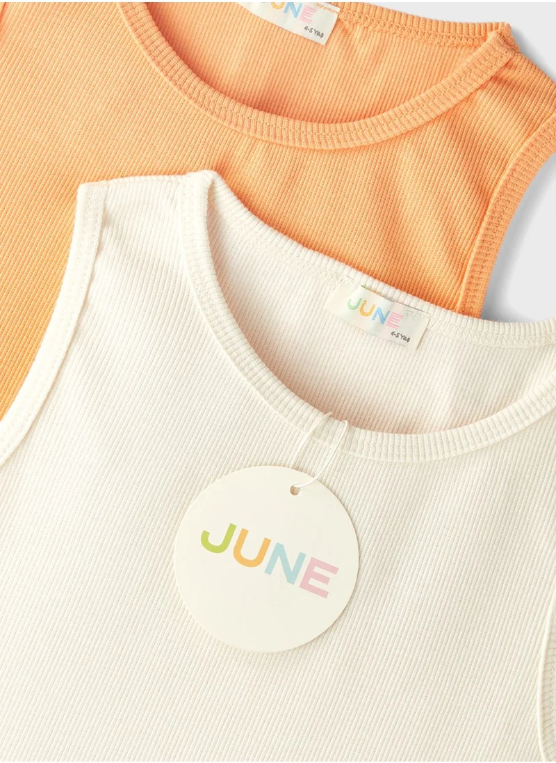 JUNE Kid 2 Pack Camisole Athlete Vest