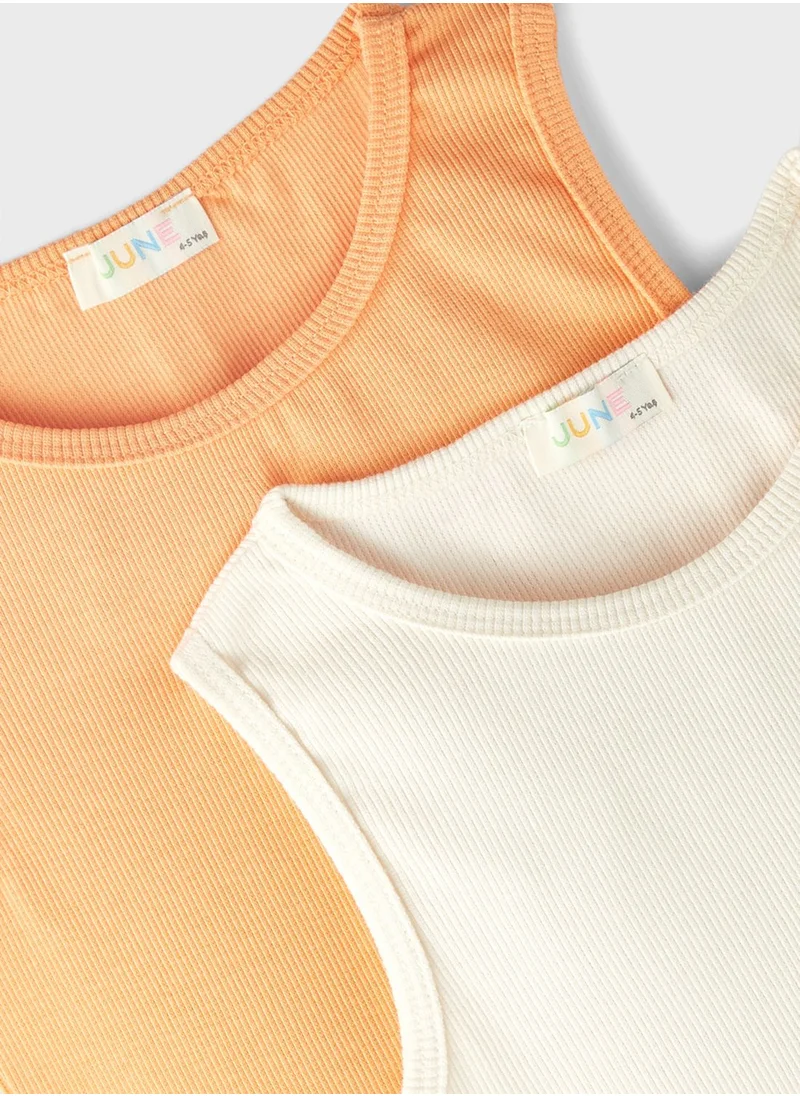 JUNE Kid 2 Pack Camisole Athlete Vest
