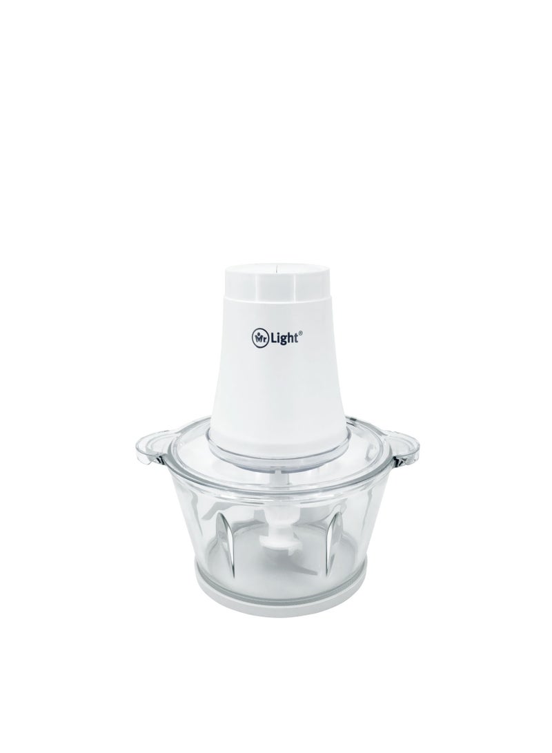 Mr. Light Glass Chopper and Mincer with Big Capacity 1.8l 4 Sharp Double Layer Real 300w 304 Blades for Chopping, Ice Crushing, Mincing, Grinding - Image 1