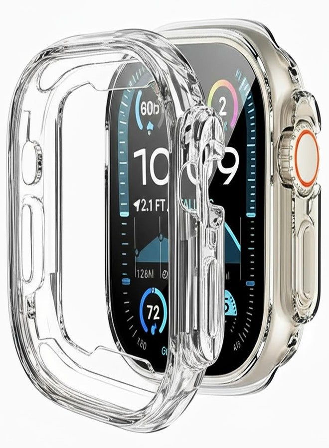 PENOM 2 Pack for Apple Watch Ultra 3/2/1 Case 49mm Soft TPU Shockproof for Apple Watch Cover -Clear （No Screen Protector ） - Image 1