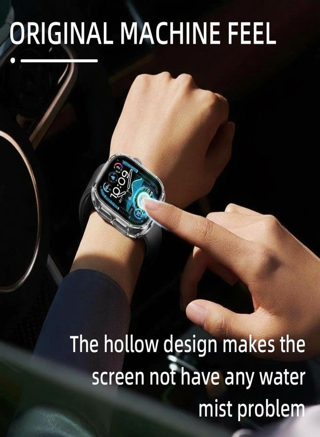 PENOM 2 Pack for Apple Watch Ultra 3/2/1 Case 49mm Soft TPU Shockproof for Apple Watch Cover -Clear （No Screen Protector ） - Image 3