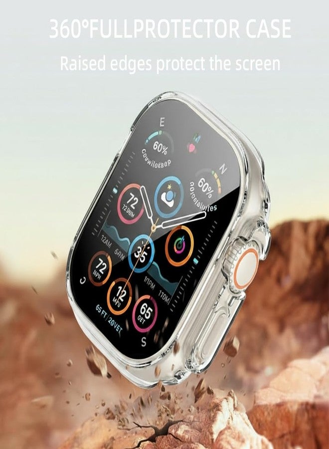 PENOM 2 Pack for Apple Watch Ultra 3/2/1 Case 49mm Soft TPU Shockproof for Apple Watch Cover -Clear （No Screen Protector ） - Image 5