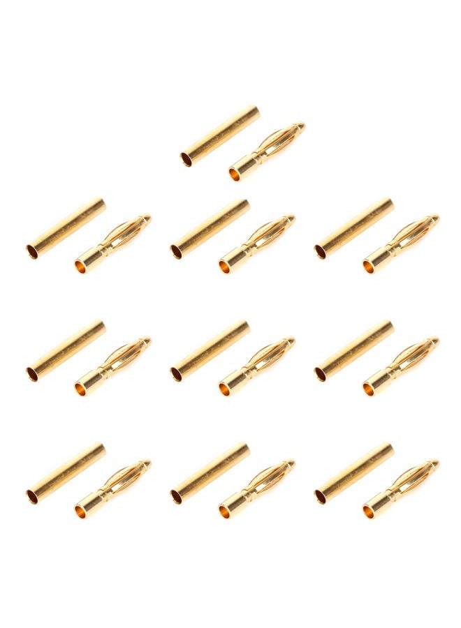 Ruimou 10 Pairs 2.0 mm Female/Male Bullet Banana Terminals Connectors Replacement,for RC Battery Motor Accessories - Image 2