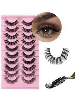 Natural False Eyelashes Mink Lashes Wispy Cat Eye Lashes Reusable Self-Adhesive Eyelashes Fluffy Pack 3D Strip Short Volume Fake Eyelashes 10 Pairs - pzsku/Z4FB1E42F35DCE63041BDZ/45/_/1714984535/30586b0d-bf66-4a6e-971c-6ea3dfeb2950