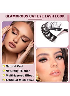 Natural False Eyelashes Mink Lashes Wispy Cat Eye Lashes Reusable Self-Adhesive Eyelashes Fluffy Pack 3D Strip Short Volume Fake Eyelashes 10 Pairs - pzsku/Z4FB1E42F35DCE63041BDZ/45/_/1714984536/ea8e9b8b-bc7c-40c3-8a7a-26d3b4bd8be2